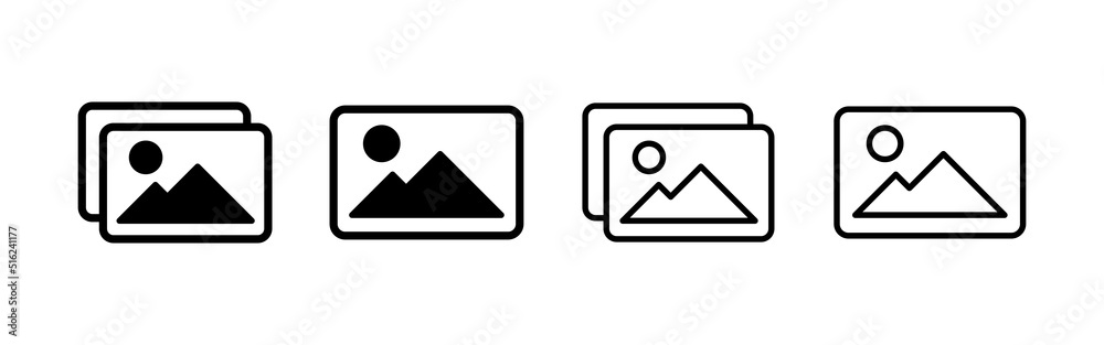 Picture icon vector. photo gallery sign and symbol. image icon Picture icon vector. photo gallery sign and symbol. image icon