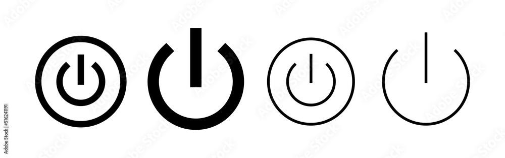 Power icon vector. Power Switch sign and symbol. Electric power Power icon vector. Power Switch sign and symbol. Electric power