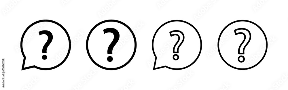 Question icon vector. question mark sign and symbol Question icon vector. question mark sign and symbol