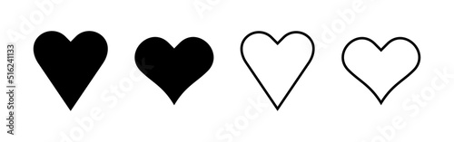 Love icon vector. Heart sign and symbol. Like icon vector.