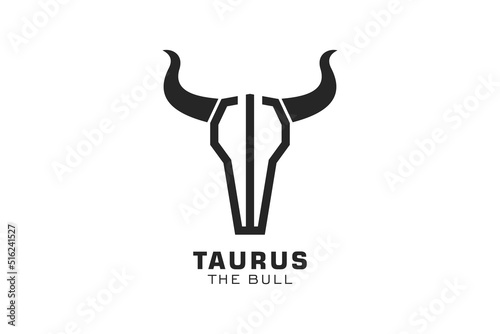 Letter W logo, Bull logo,head bull logo, monogram Logo Design Template Element