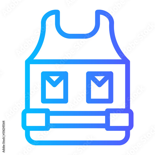 bulletproof vest gradient icon