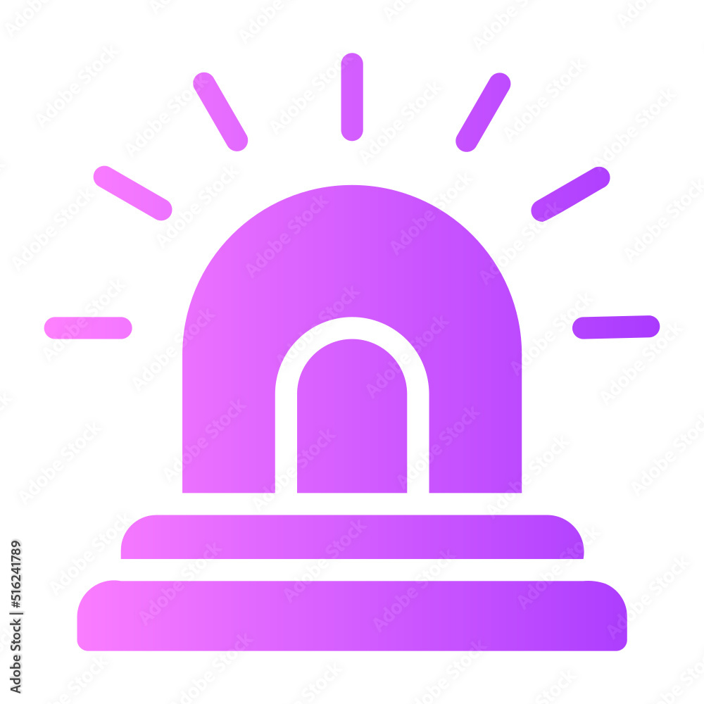 alarm gradient icon