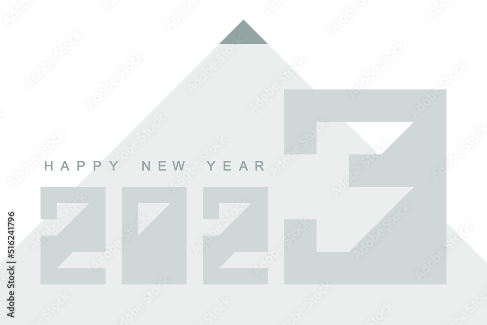 Obraz premium Happy New Year 2023 design.