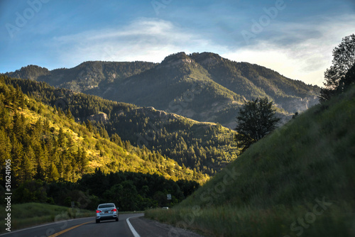 Mountains in scenic Logan Canyon, Utah