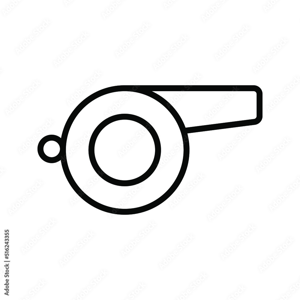 Whistle icon. Referee whistle sign. vector illustration Whistle icon. Referee whistle sign. vector illustration