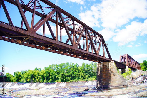 A water fall on Kennebec river	 photo