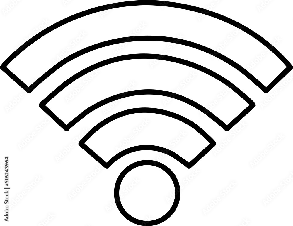 Wi fi Icon vector illustration on white background.eps Wi fi Icon vector illustration on white background.eps