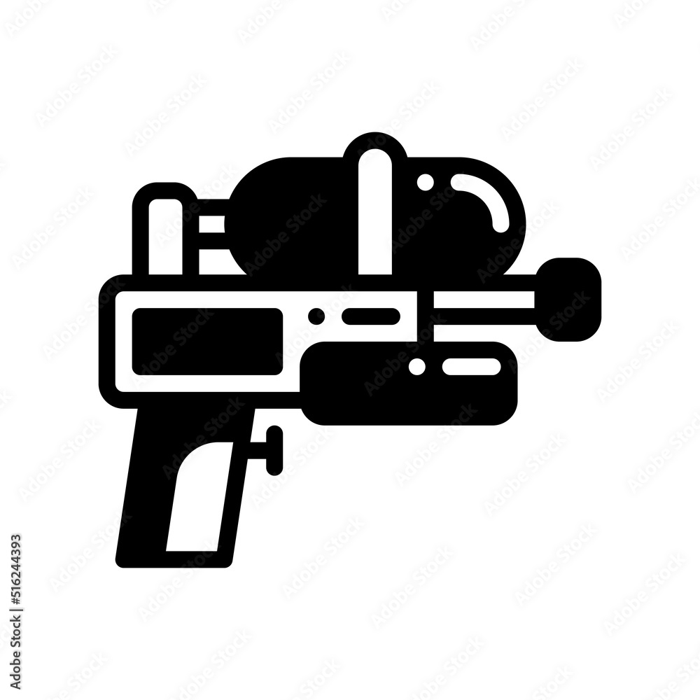 water gun solid style icon. vector illustration for graphic design, website, app water gun solid style icon. vector illustration for graphic design, website, app