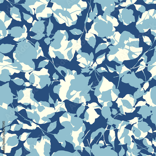 Beautiful layered flower silhouette pattern,