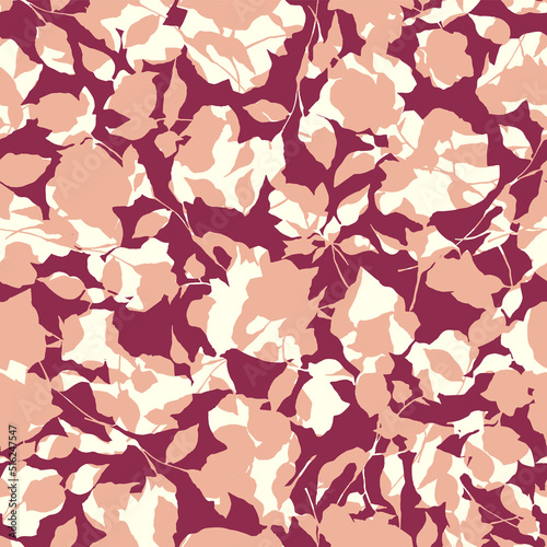 Beautiful layered flower silhouette pattern,
