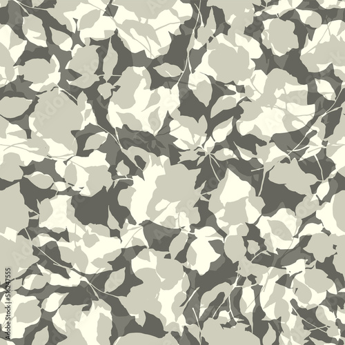 Beautiful layered flower silhouette pattern,