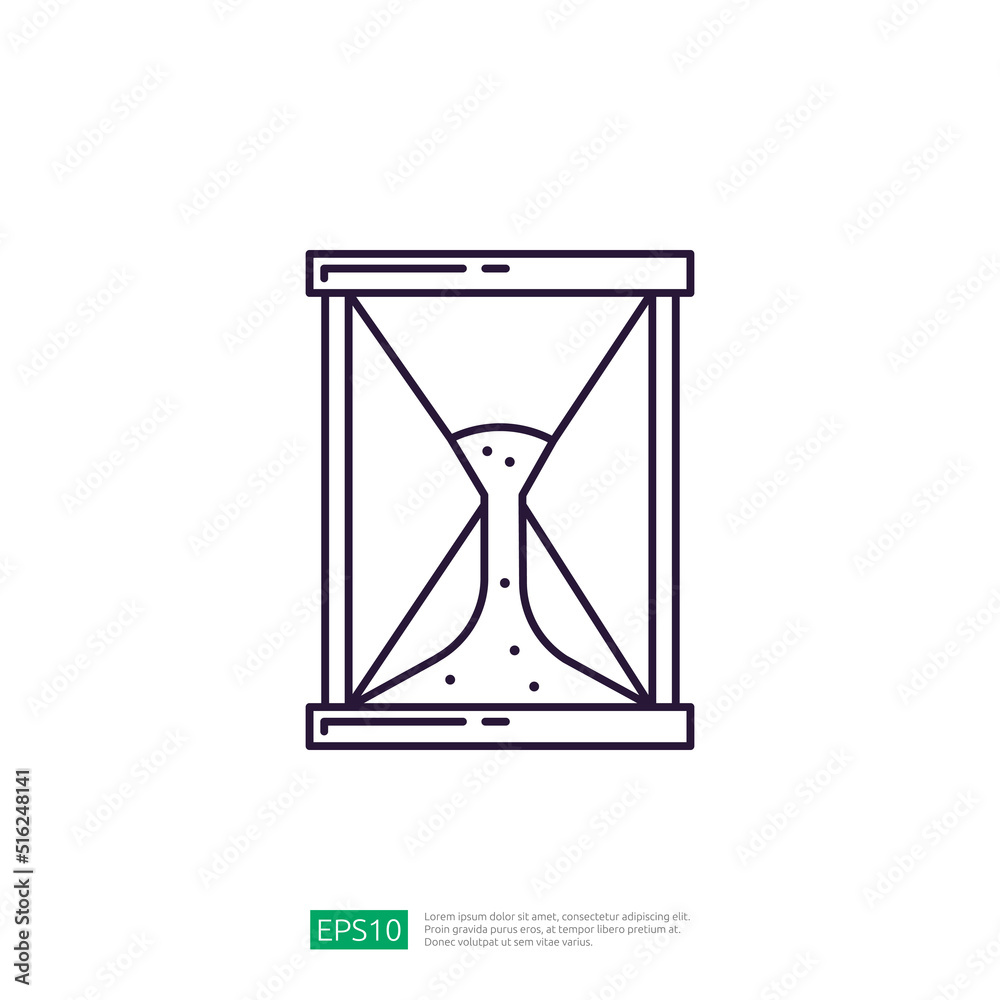 timer hourglass icon. vector illustration timer hourglass icon. vector illustration