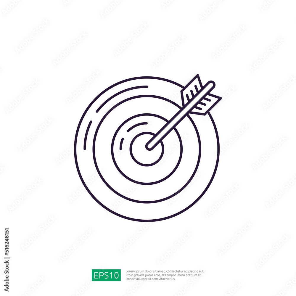 archery business target icon illustration archery business target icon illustration