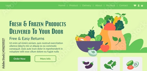 Fresh and frozen products delivered to your door