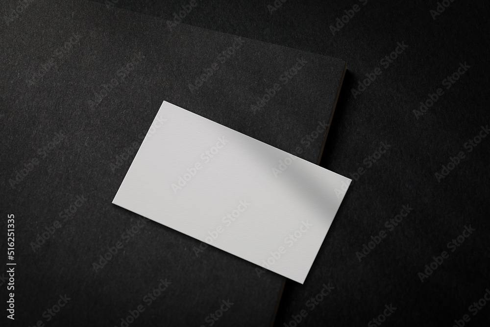 Minimal business card mockup template with copy space for your logo or graphic design Minimal business card mockup template with copy space for your logo or graphic design