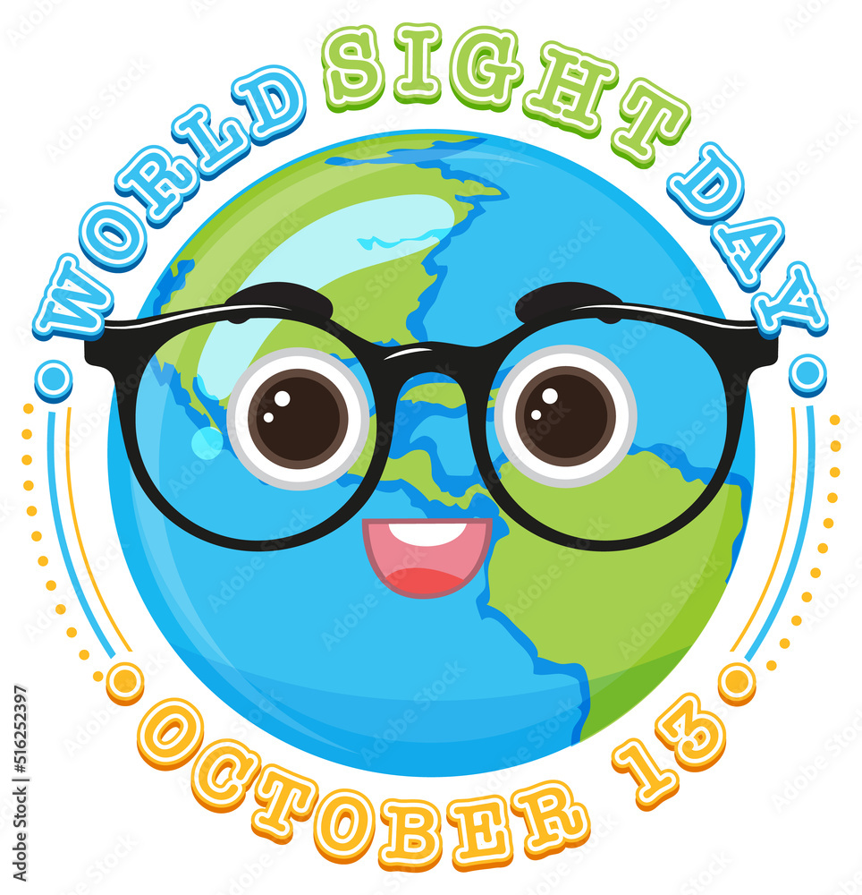 Fototapeta premium World Sight Day Poster Design