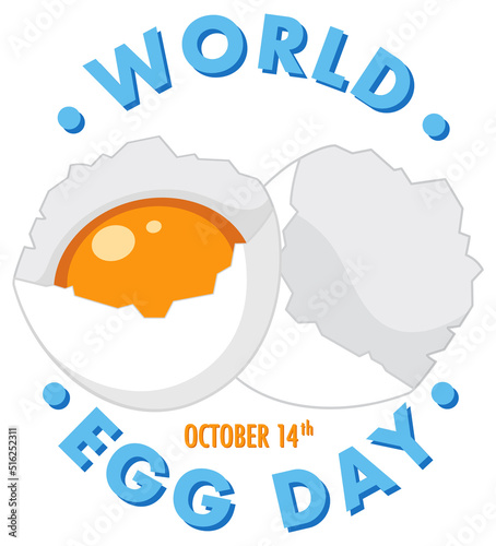 World Egg Day October 14 Banner Design