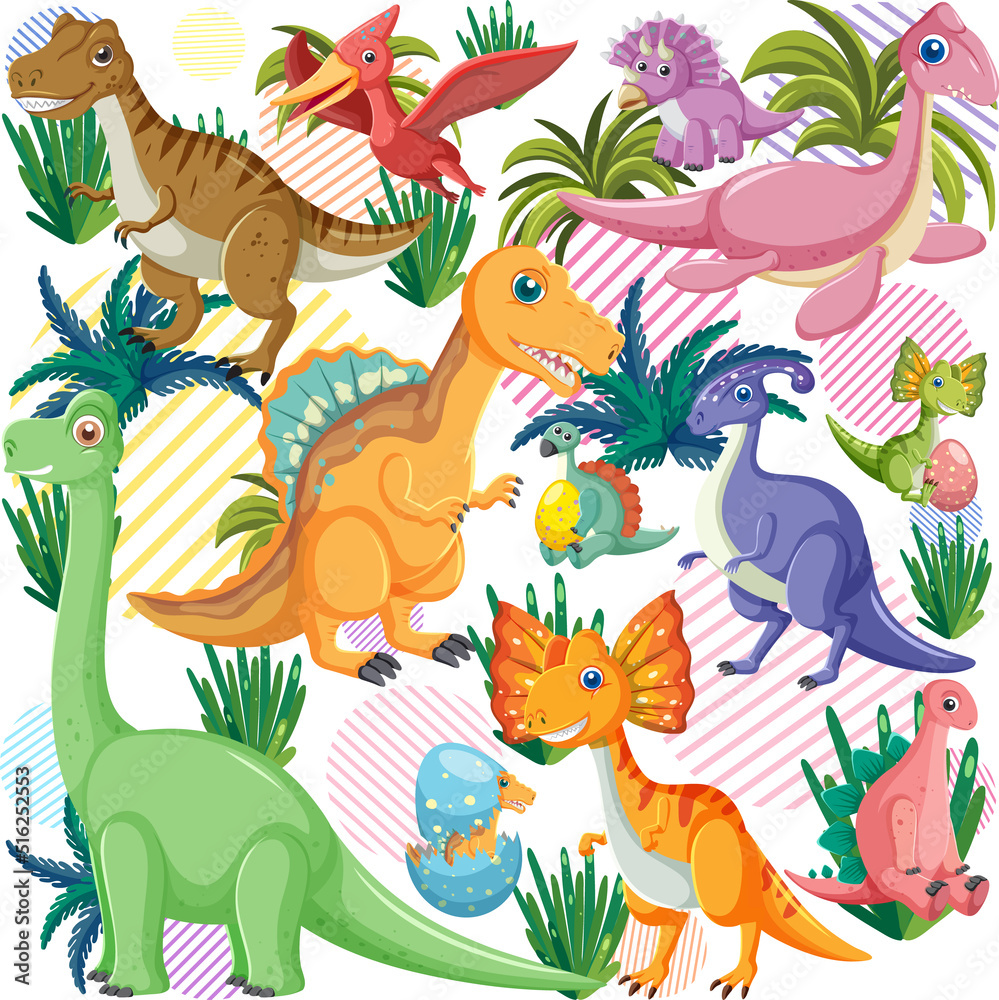 Cute dinosaur seamless pattern Cute dinosaur seamless pattern
