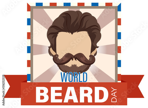 World beard day banner design