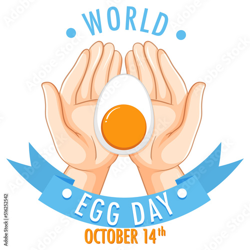 World Egg Day October 14 Banner Design