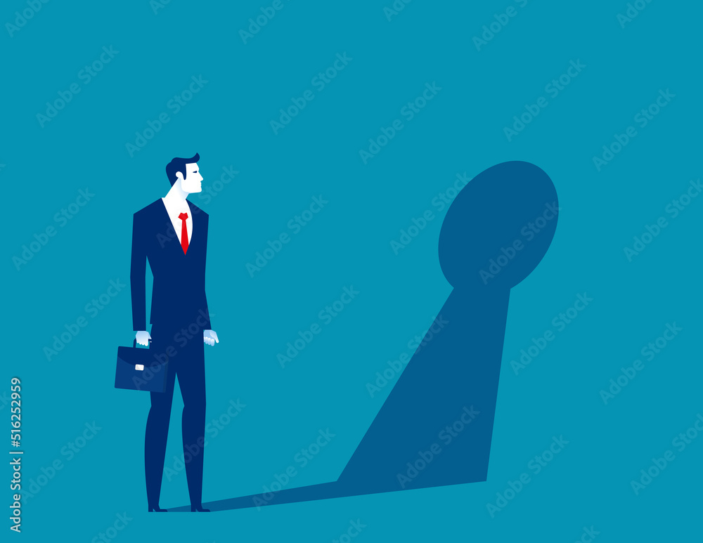 Business opportunity and successfully. Business key vector illustration concept Business opportunity and successfully. Business key vector illustration concept