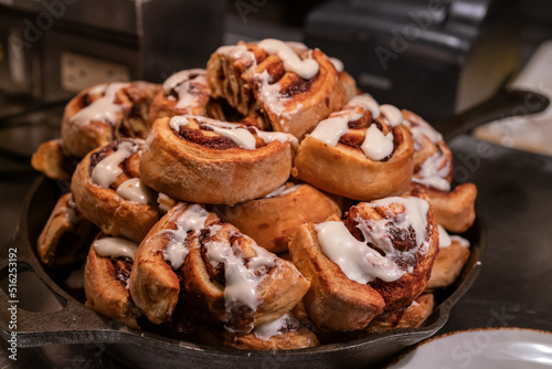pile of fresh cinnamon rolls