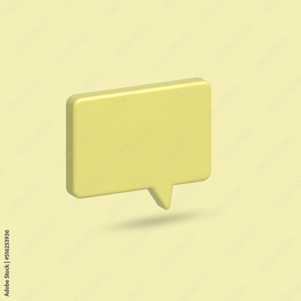 3d illustration text box, speech bubble on transparent background. 3d illustration text box, speech bubble on transparent background.
