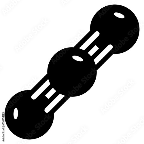 carbon dioxide glyph icon