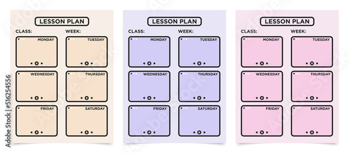 lesson plan page template ready to print