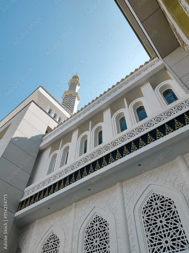 facade of a building in a mosque