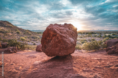 red rock in the desert