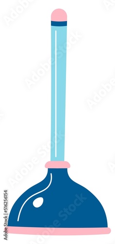 Plunger for toilet clogging cleaning appliance