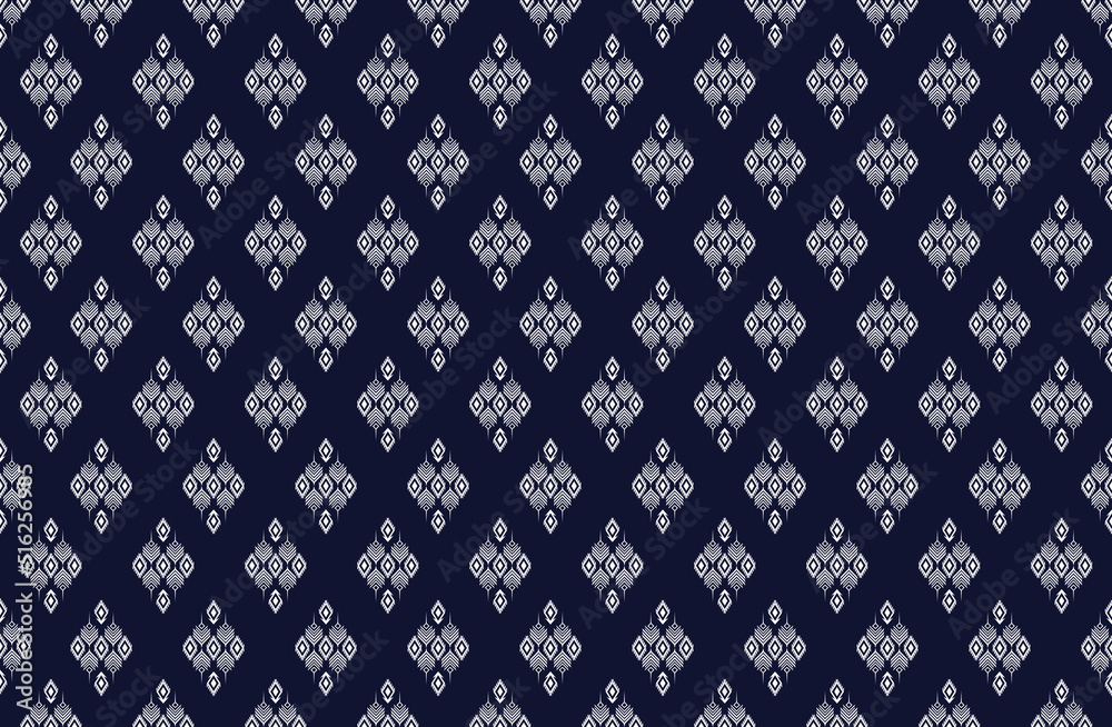 Geometric ethnic flower pattern for background,fabric,wrapping,clothing,wallpaper,Batik,carpet,embroidery style. Geometric ethnic flower pattern for background,fabric,wrapping,clothing,wallpaper,Batik,carpet,embroidery style.