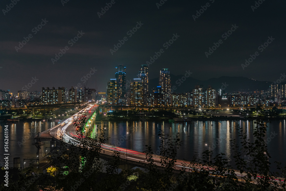 Night view of seoul south korea