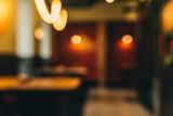 Blurred coffee shop cafe or restaurant background.
