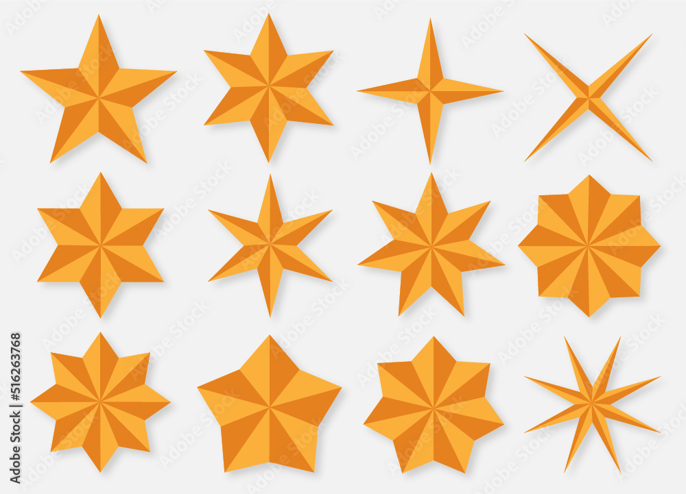 Stars Icons Models - Ai Illustrator Stars Icons Models - Ai Illustrator