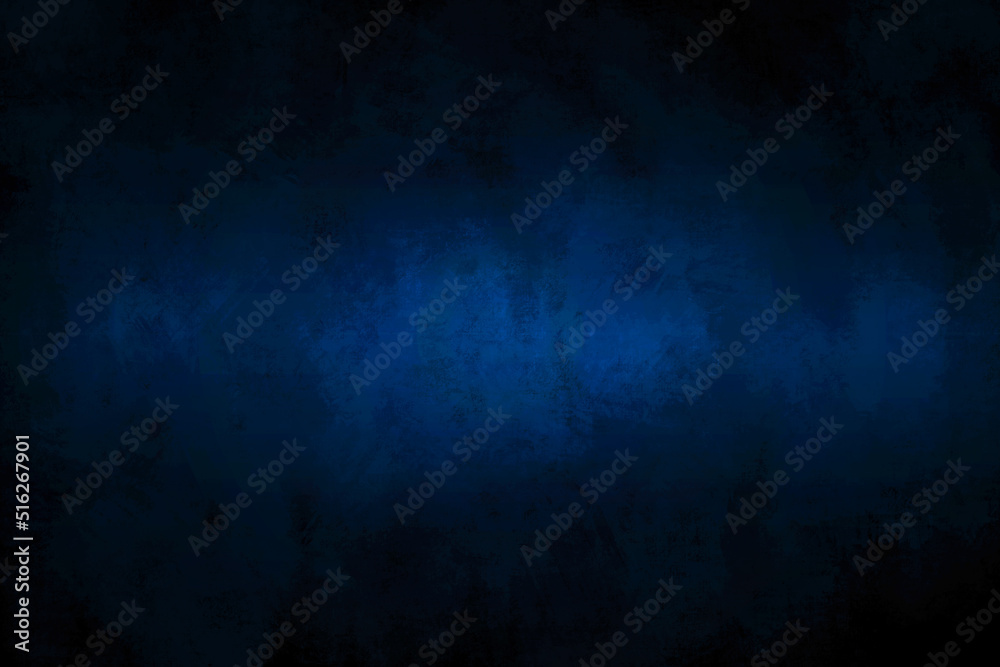 Cement wall background, dark blue gradient old wall pattern, blue abstract wall background, dark blue cement texture old wall pattern.