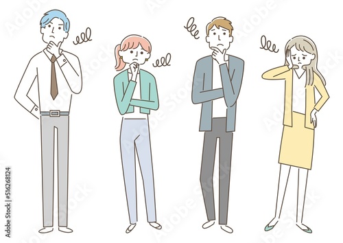 ビジネス_困り顔の男女