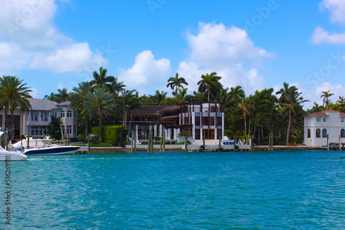 Luxurious mansion in Miami Beach, florida, U.S.A