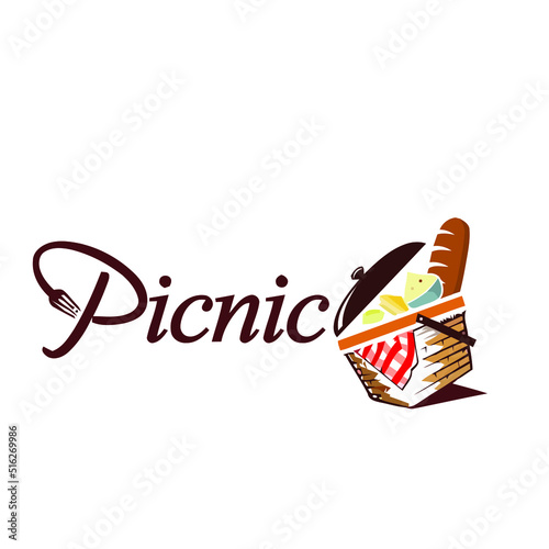 picnic logo design vector