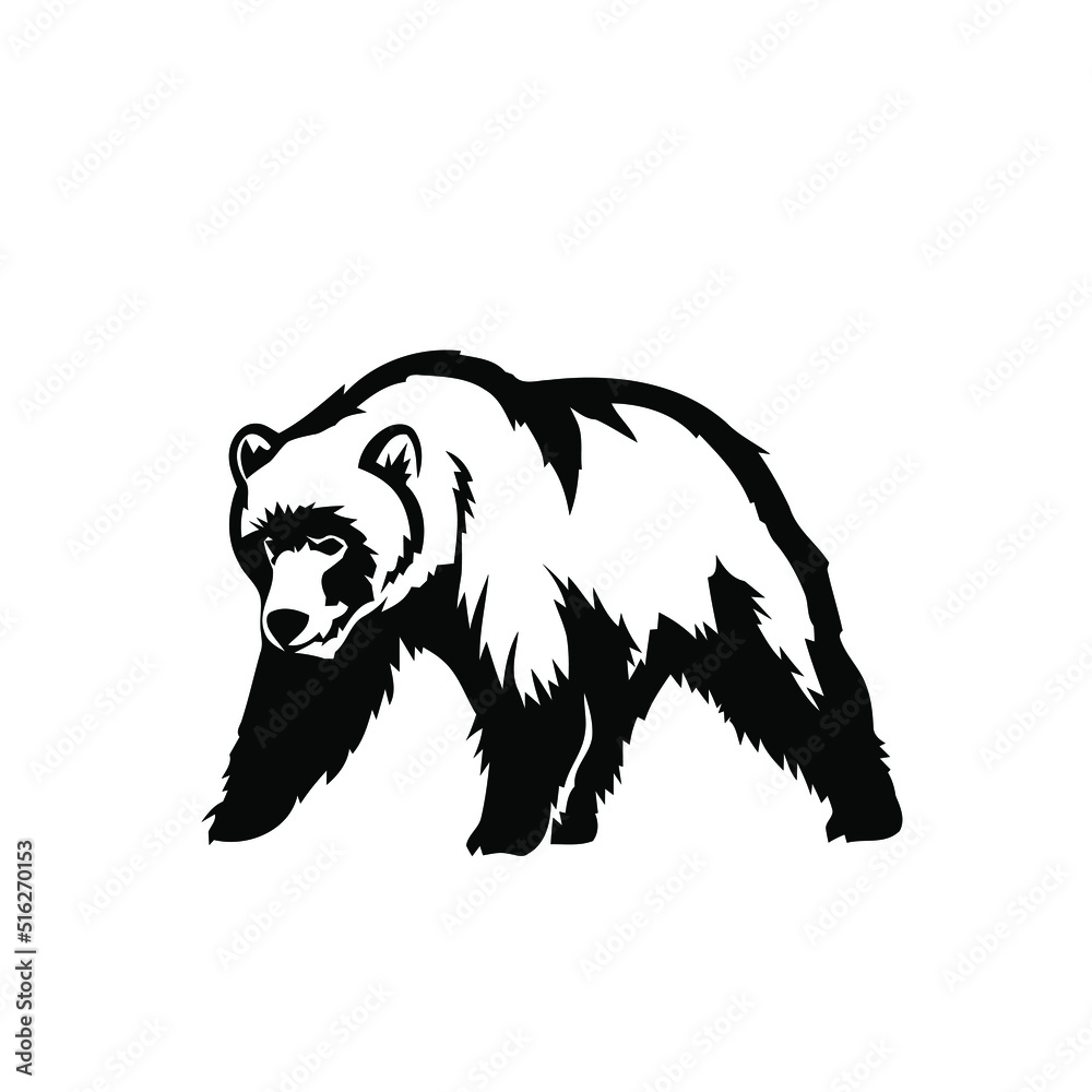 bear logo design vector illustration