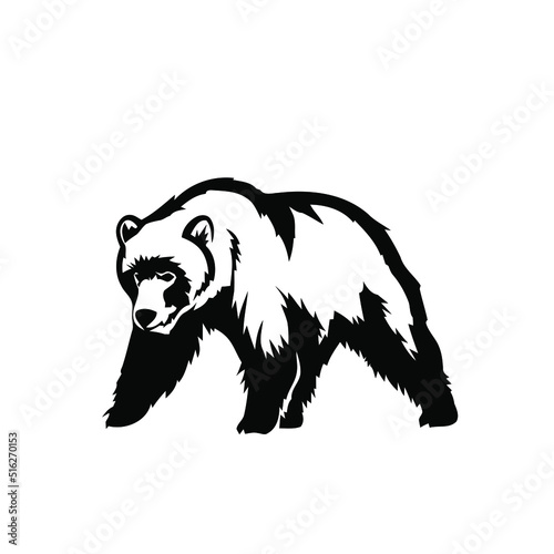 bear logo design vector illustration