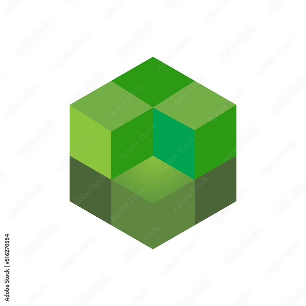 Fototapeta premium Cube business vector