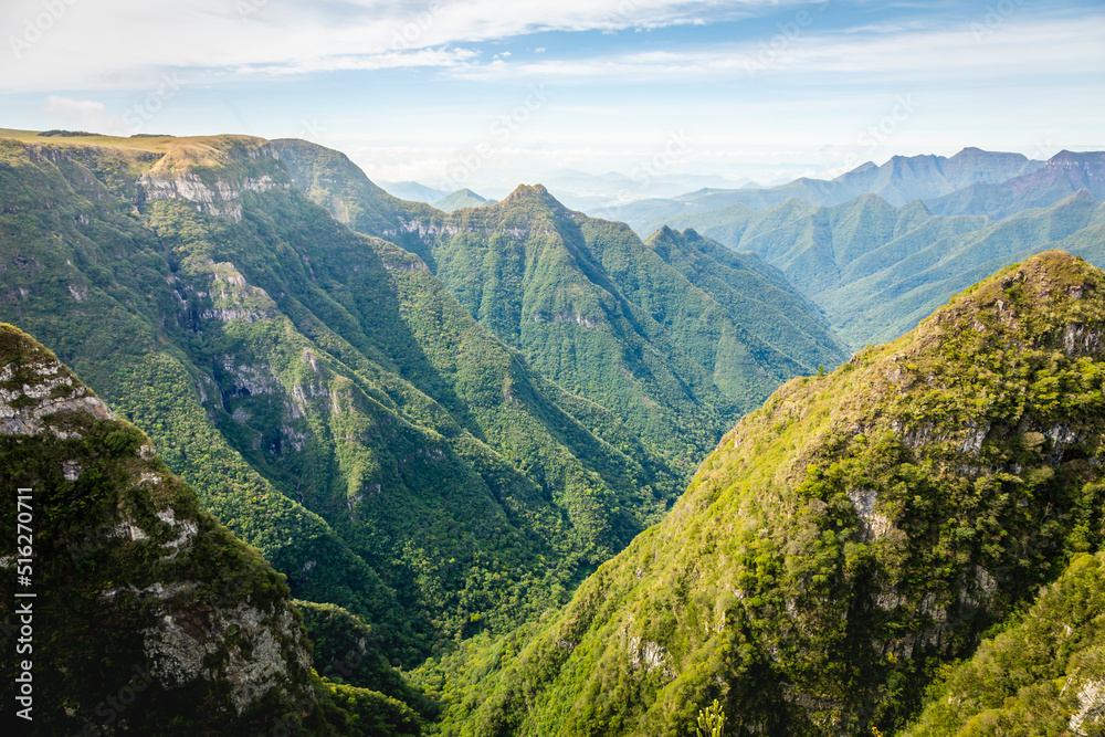 Canyon Montenegro at sunset - Rio Grande do Sul, southern Brazil