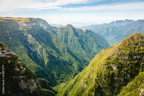 Canyon Montenegro at sunset - Rio Grande do Sul, southern Brazil