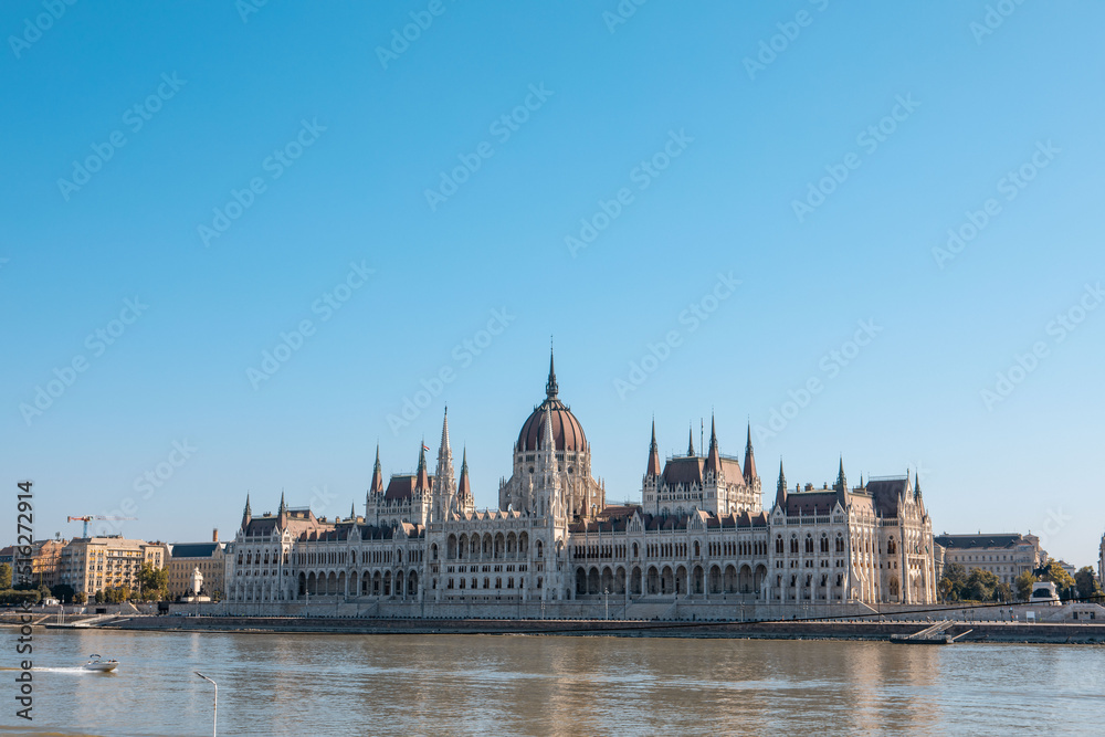 budapest parliament building at sunny day