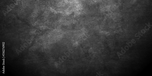 Black stone concrete texture backdrop background anthracite panorama. Panorama dark grey black slate background or texture.