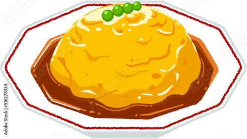 Принти на полотні 天津飯のイラスト