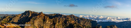 Amazing view from Pico Ruivo - highest hill of Madeira island photo